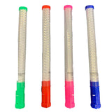 18" Checkered White Stick with Rainbow Flashing Lights 1 Piece Or Set of 12