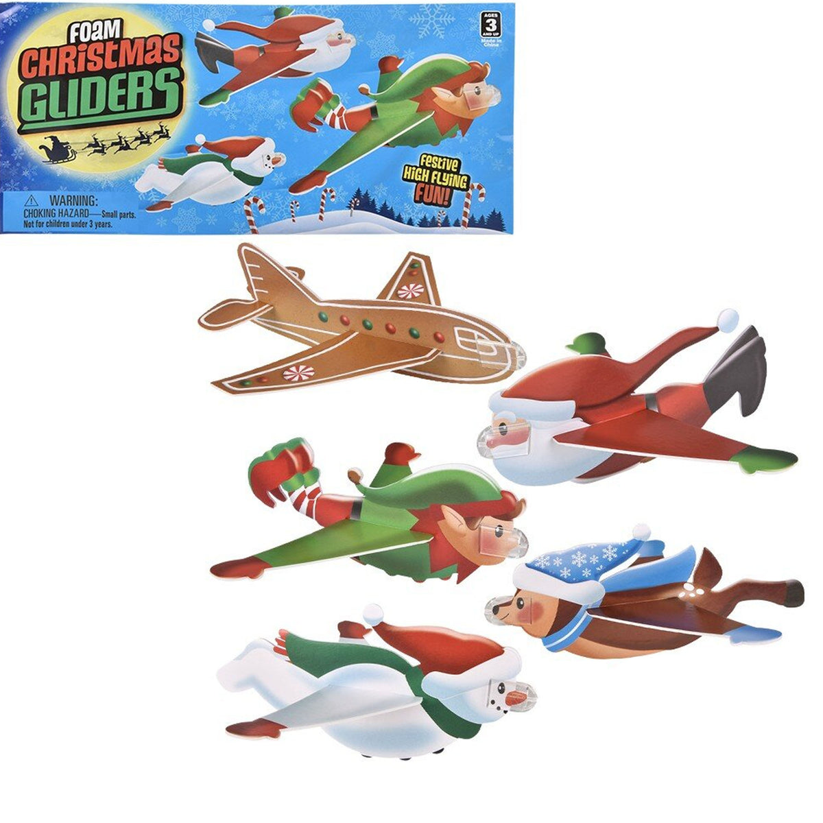 Christmas Fidget Fly Gliders Kids Toys In Bulk- Assorted