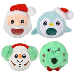 Christmas Squeezy Bead Plush Stocking Stuffer Kids Toy