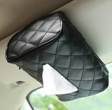 Car Hanging Leather Tissue Bag