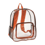 Clear Backpack - 13" x 18" x 6" inch- Sold By Case Of 50 Pcs