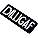 Wholesale DILLIGAF Jumbo Patch - Bold Embroidered Biker Patch (Sold By Piece)