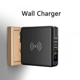 Power Bank 10000mAh With AC Plug 15W Fast Wireless Charging