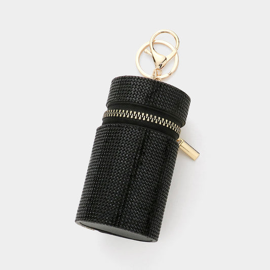 Bling Cylinder Soft Case Lipstick Bag / Keychain (Sold by the Dozen=$239.88)