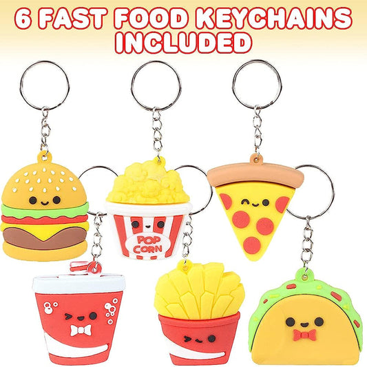 Fast Food Keychain kids toys In Bulk- Assorted