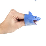 Stretchy Shark Finger Puppets Kids Toy In Bulk - Assorted