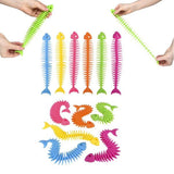 Fishbone Stretchy String Toys In Bulk- Assorted