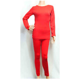 Crew Neck Fleece Thermal Long Johns For Ladies Bulk