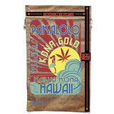 Hawaiian Kona Gold Marijuana Burlap Bag - Tropical Cannabis Storage