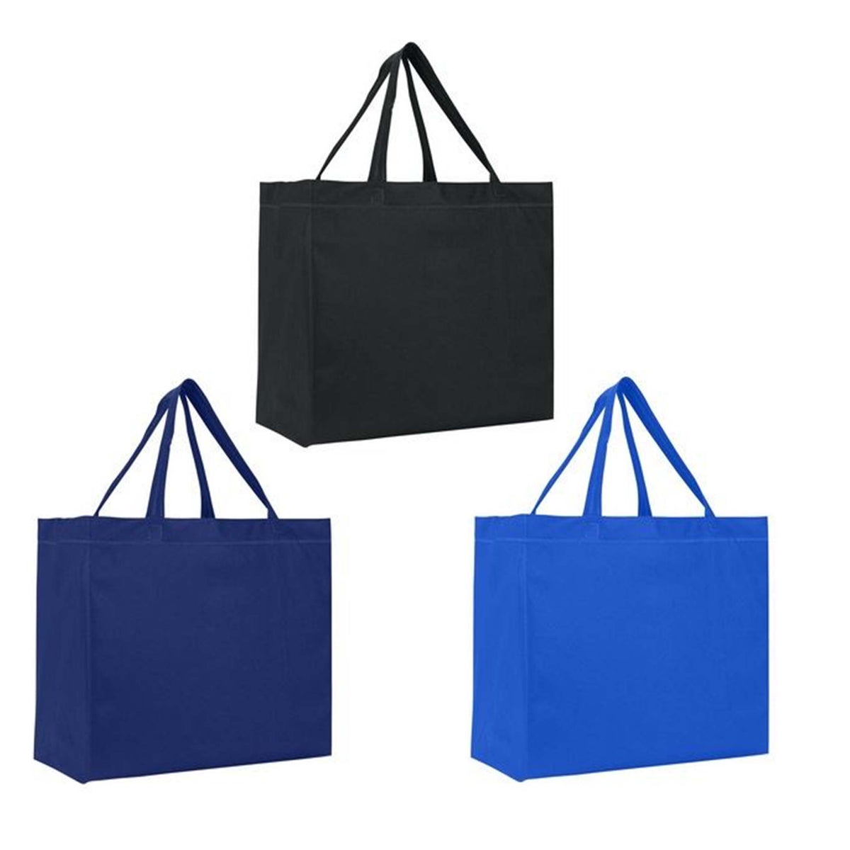 Heat Sealed Non-Woven Grande Tote Bag In Bulk- Assorted