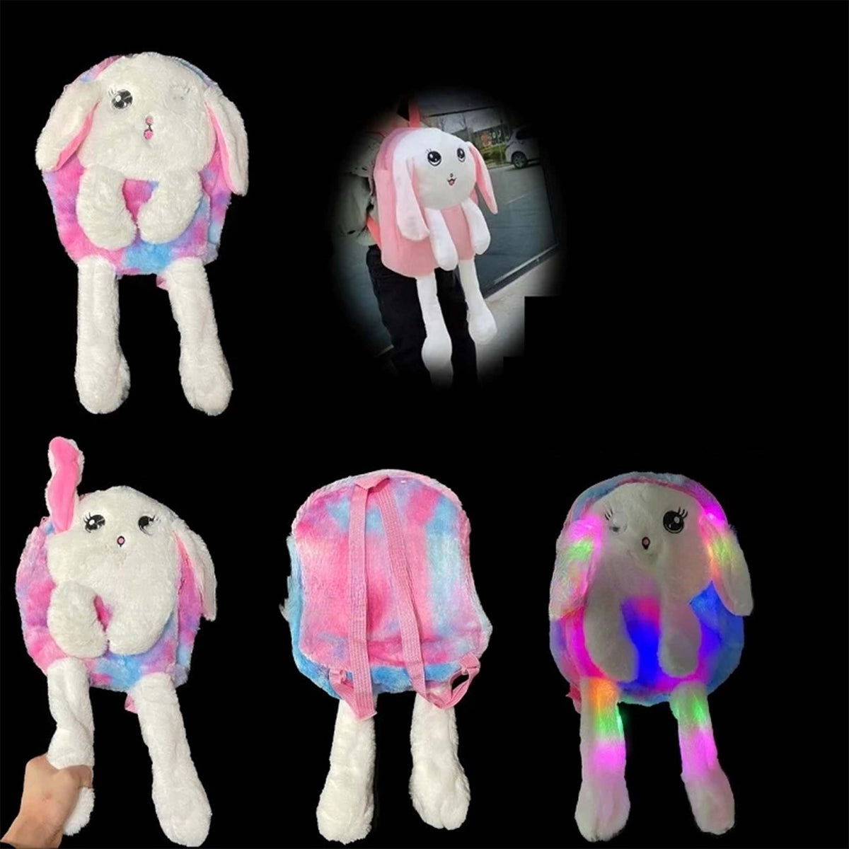 Fluffy Light Up Backpacks In Bulk