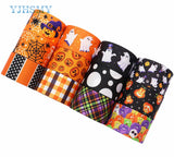 0709BA 5 yards Halloween pumpkin Ribbon Printed Grosgrain Ribbons 1-1/2'' DIY Handmade Party Decoration Gift Packaging