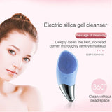 Mini Electric Facial Cleansing Brush Ultrasonic Silicone Face