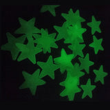 1607BA Pvc Stars Glow Stickers Luminous In Dark Night Fluorescent Wall Art 3D Home Decals For Kids Room Ceiling Switch Decoration