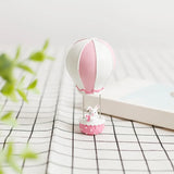 2808TA New Resin Mini Cute Hot Air Balloon Rabbit And Elephant Statue Decoration Sculpture Home Office Desk Ornament Toy Gift