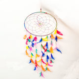 Wholesale Handcrafted Multicolor Dream Catcher with Natural Feathers (Sold by 10 PCS)