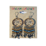 Wholesale Handmade Dangle Seed Bead Dream Catcher Assorted Earrings (Sold by DZ)