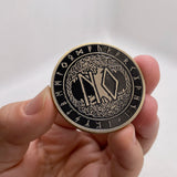 Yes or No Black Plated Coin for Game Playing