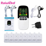 8 Mode Tens Unit Electronic Pulse Massager EMS Muscle Stimulator Pain Relief Machine Therapy Myostimulator for Body Fat Burner