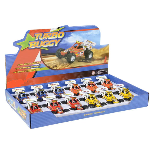 Die-Cast Pull Back Turbo Buggy Kids Toys In Bulk - Assorted