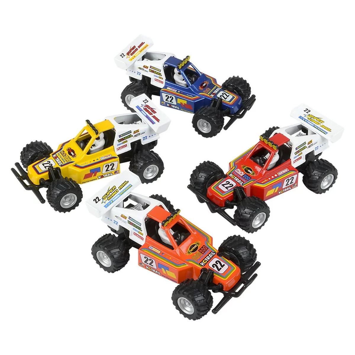 Die-Cast Pull Back Turbo Car Kids Toys In Bulk- Assorted