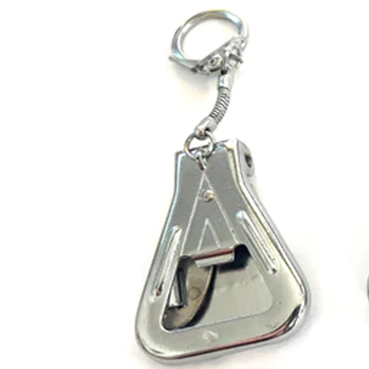 New Silver Bottle Opener / Can Opener Keychain - Practical & Portable (Sold By Dozen)