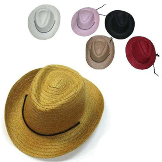 Wholesale Kids Assorted Color Cowboy Hats Fun and Stylish Headwear for Young Cowboys and Cowgirls (Sold by the dozen)