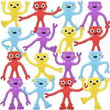 Wholesale Colorful 2.25" Mini Robot Design Assorted Bendable Toys For Kids (Sold by DZ)