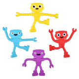 Wholesale Colorful 2.25" Mini Robot Design Assorted Bendable Toys For Kids (Sold by DZ)