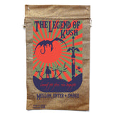 Legend of Kush Marijuana Burlap Bag - Vintage Cannabis Storage (Sold By Piece)