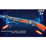 Wholesale 35" Light Up Toy Rifle Gun with Lights and Sounds - Action-Packed Fun for Kids (Sold By Piece)