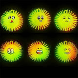 Light-Up Emoticon Puffer Ball Kids Toys In Bulk