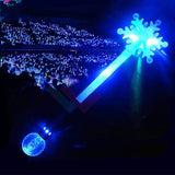 Snowflake Stick Light Up Snowflake Magic LED Wands (Sold By Dozen)