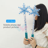 Snowflake Stick Light Up Snowflake Magic LED Wands (Sold By Dozen)