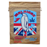 Malvinas & Falklands Penguin Burlap Drawstring Storage  Bag (Set Of 3)