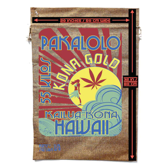 Wholesale Hawaiian Kona Gold Burlap Bag Multi-Purpose and Durable