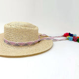 Geometry Patterned Crochet Tassel Tip Hat Bands {Sold In 6 Pcs= $74.99}