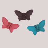 Wholesale Matte Solid Color Butterfly Crab Hair Claw Clips (Sold by DZ)