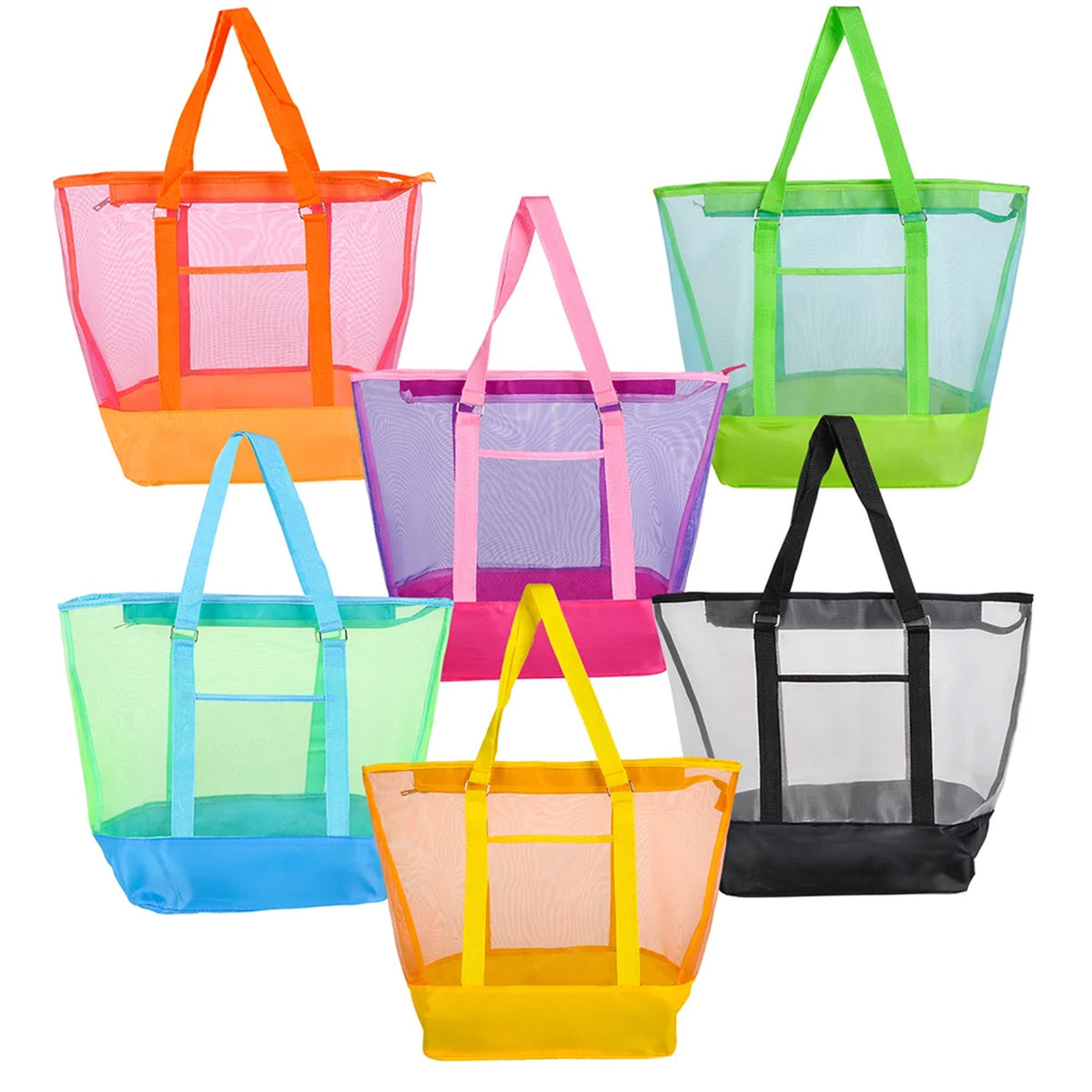 21*16'' Mesh Beach Bag In Bulk- Assorted