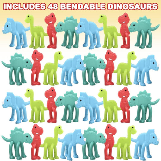 Mini Bendable Dinosaurs Kids Toys In Bulk