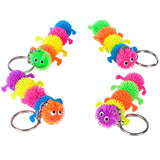 Rubber Caterpillar Keychains In Bulk