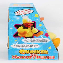 Wholesale Naughty Insulting Quacker the Duck Hilariously Rude Talking Toy (Sold by the piece)