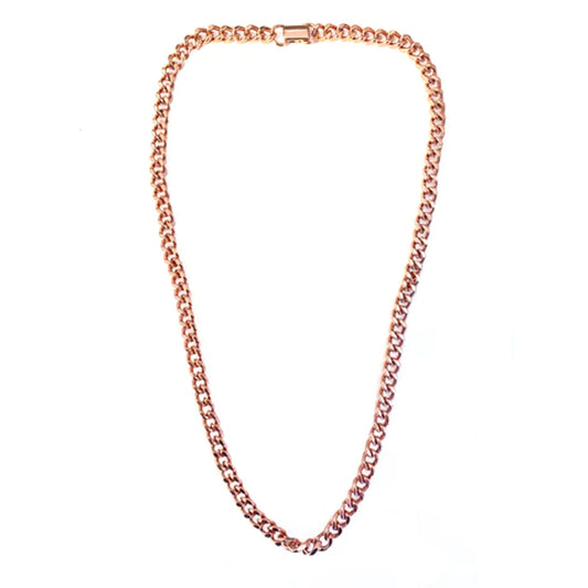 New 1.4" Wide Cuban Pure Copper Link Necklace - Stylish and Potentially Therapeutic (Sold By Piece)