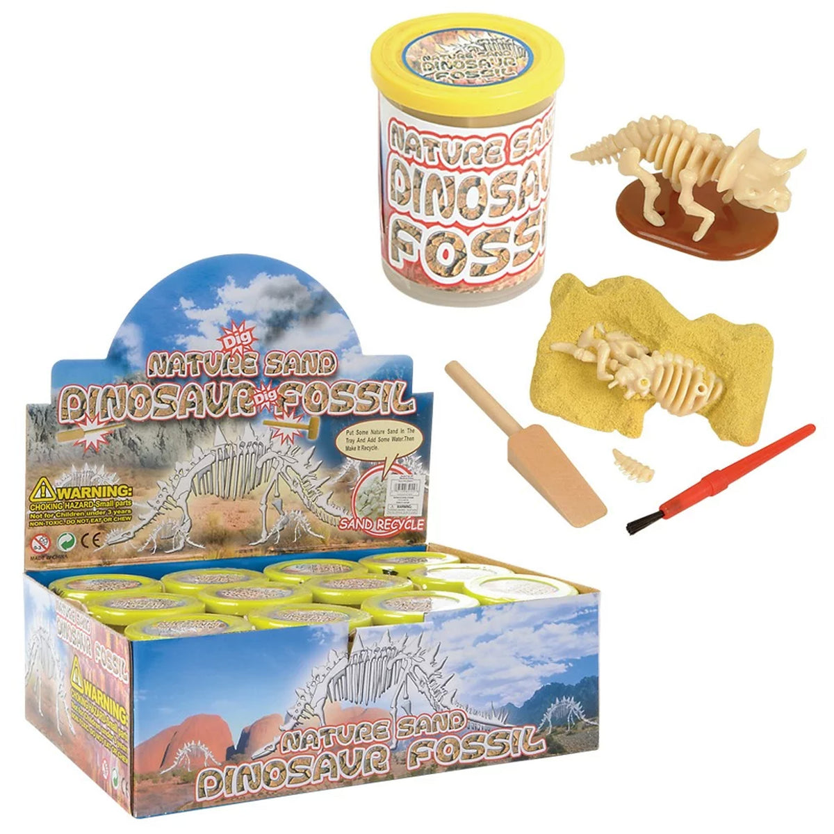 Dinosaur Sand Dig Fossil Kit For Kids In Bulk