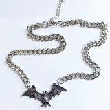 Wholesale Gothic Metal Bat Choker Necklace - Dark & Stylish Statement Jewelry (Sold By Piece)