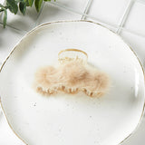 Faux Fur Pom Pom Women's Hair Claw Clip (1 Dozen=$89.99)