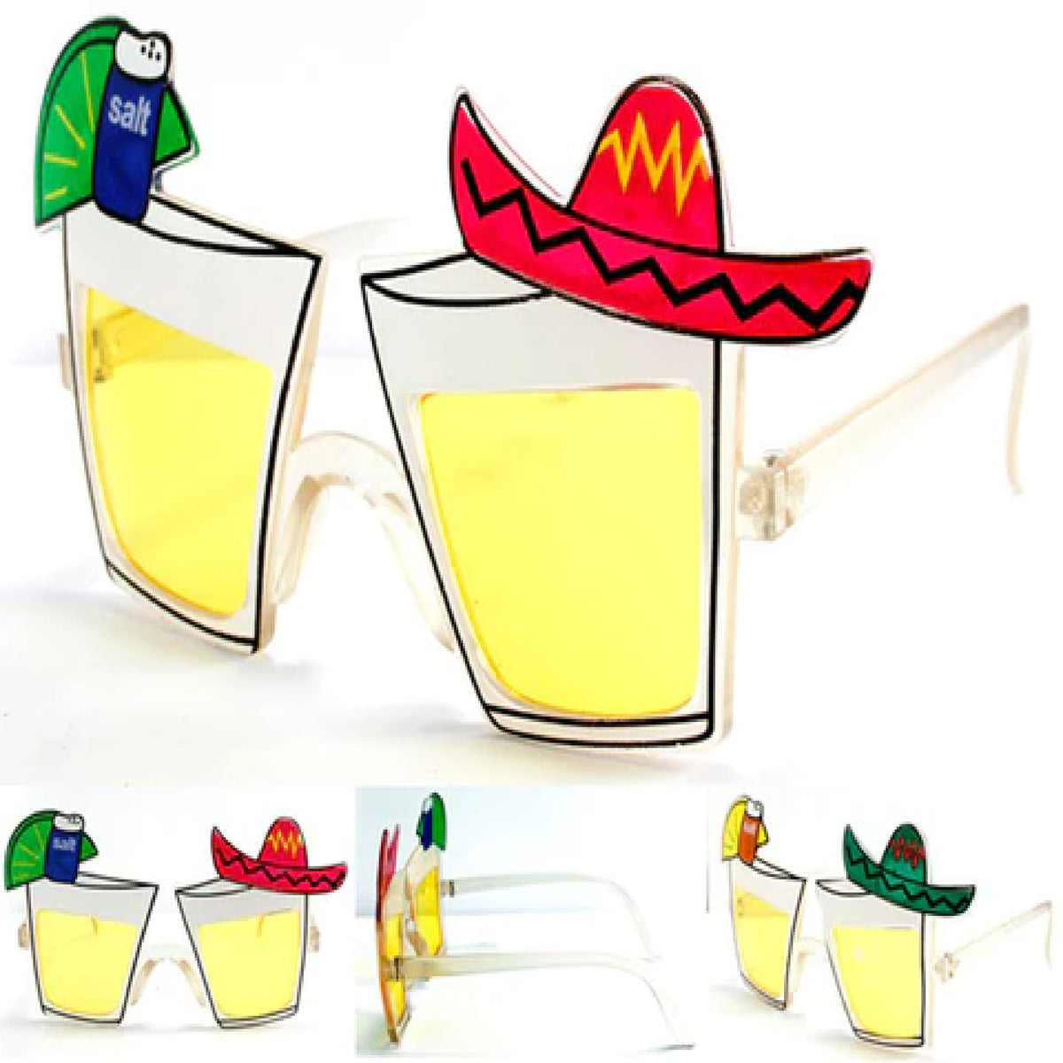 Wholesale New Tequila Shot Designs Beach Assorted Party Sunglasses (Sold by DZ)