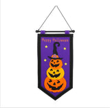 2907BA Export Original Single Halloween/Halloween Flag Holiday Decoration Wall Hanging Decoration Pumpkin Face Fabric Pennant