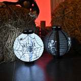 Halloween Pumpkin Chinese Lantern Ghost Festival Haunted House Venue Layout Props Portable Lamp Hanging Luminous Decorative Pendant