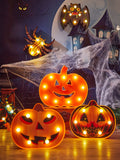 Halloween Decoration Modeling Lamp Bat Spider Pumpkin Lamp Ghost Skull Shopping Window Decoration Scene Layout